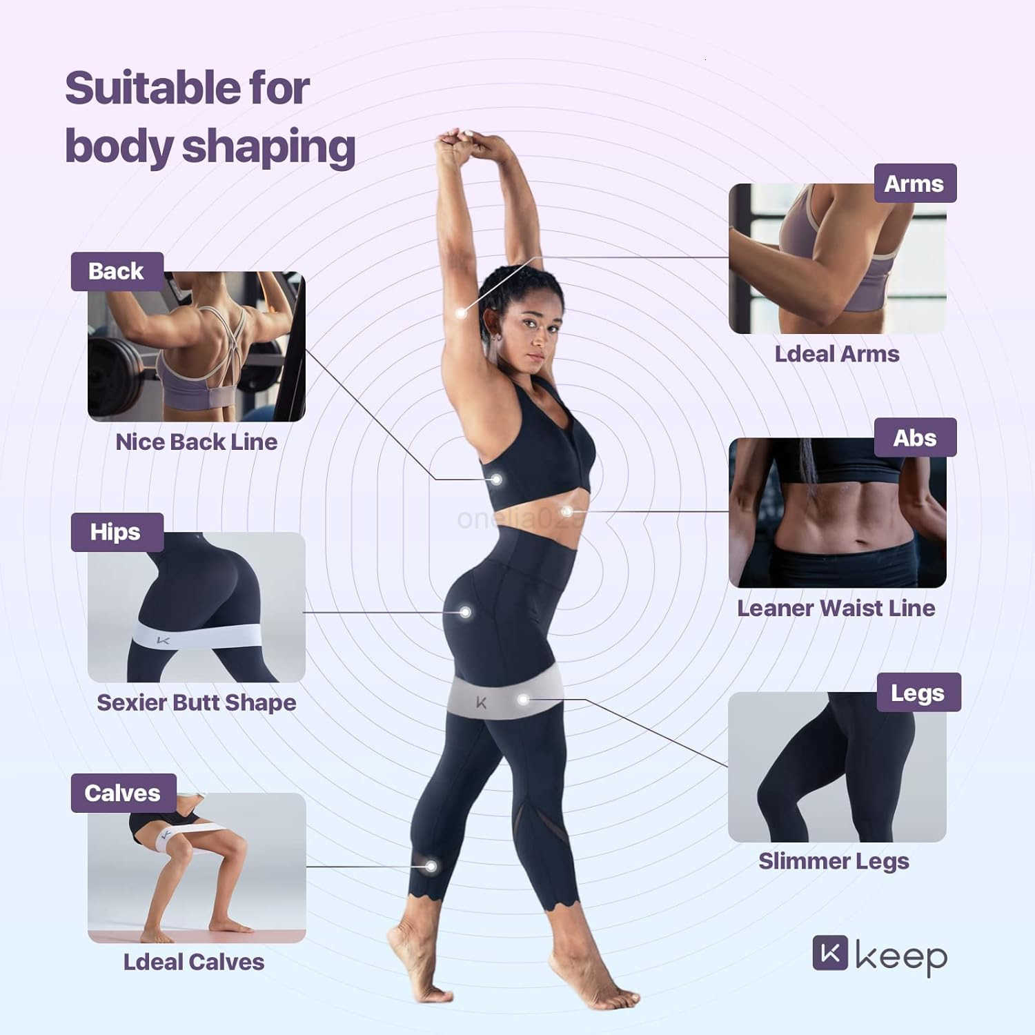 Resistence Loop Bands for Women and Men 8cm Widen and Thicken Resistence Bands for Working Out Composite Knitted Exercise Bands for Booty Legs Stretch