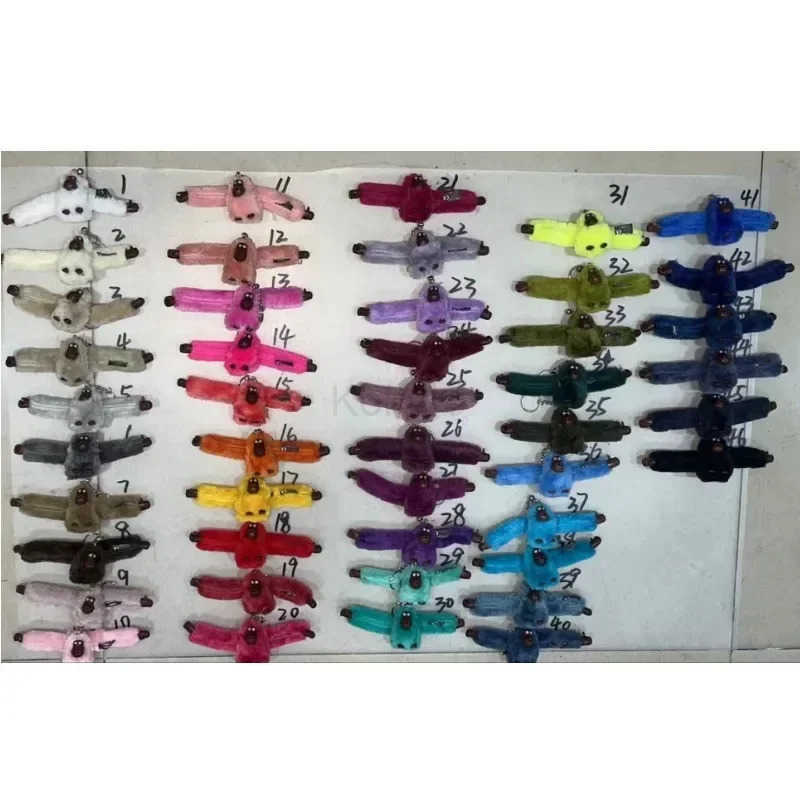 Cute Keychain Monkey Plush Orangutan Monkey Keychain Men Women Bag Car Trinket Jewelry Wedding Party Doll Gifts M250912