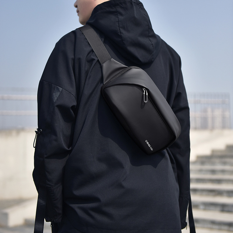 New Men S Waist Bag Korean Style Functional Luxury Bag Chest Free Shipping Simple Fashion Single Shoulder Bag Designer Bag Multi Functional Waterproof