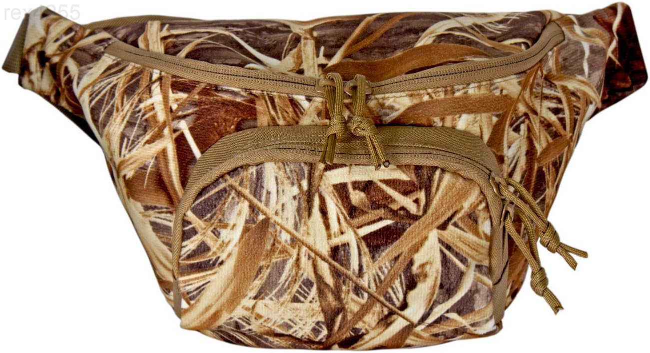 Hunting Camouflage Fanny Pack for Men Waterproof Waist Bag for Hunters Woodland CamoW250912