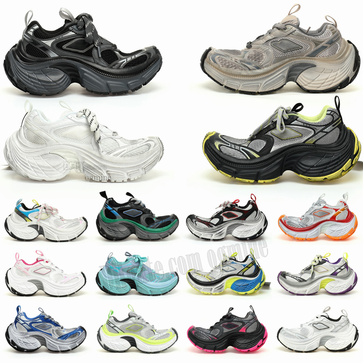 10XL Style Outdoor Casual Sneakers for Men Women cargo Contrast Stitching Breathable Fabric Thick Anti-Slip Sole 2025 Trendy Pick Multiple Colors high platform 35-46