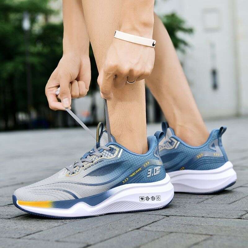 2026 Flying Woven Men's Fashion Soft Sole Casual Outdoor Sports Running Shoes - view 8
