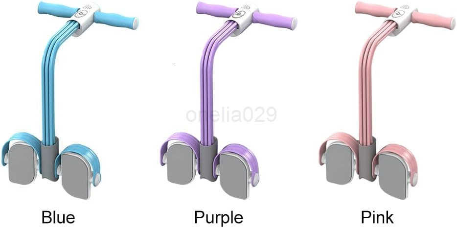 Multifunction Tension Rope6 Tube Elastic Yoga Pedal Puller Resistance BandPedal Puller Resistance RopeFitness Equipment for AbdomenWaistArmLeg Stret W