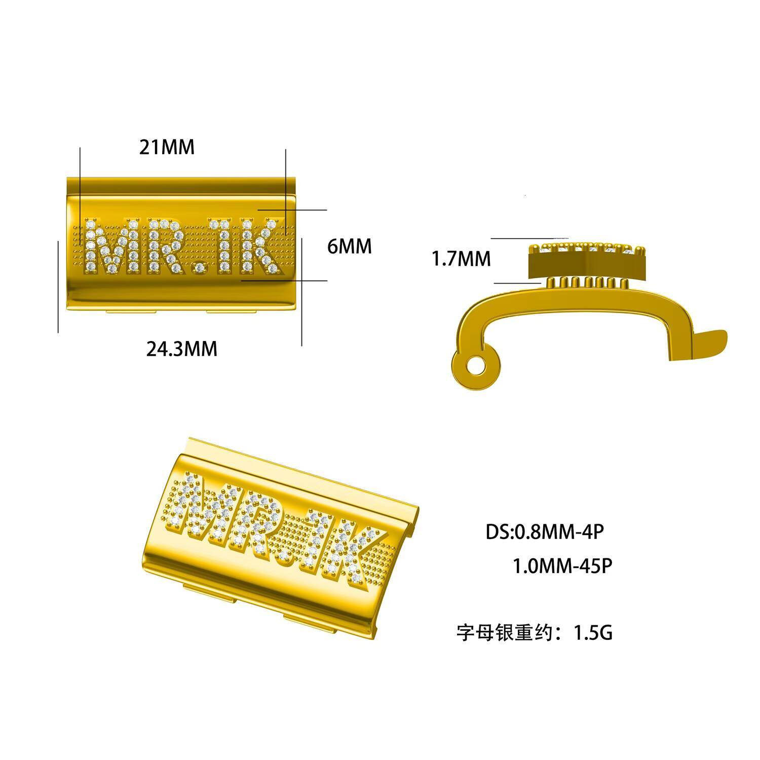 6mm20mm Pass Diamond Tester 925 Sterling Silver Full Vvs Moissanite Iced Out Cuban Link Anklet Bangle Bracelet for Men Women