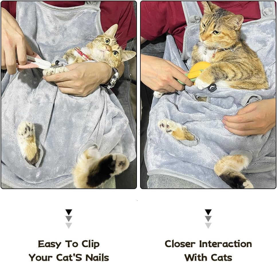 Pet Adjustable Cat Apron Carrier with Holes Pet Carrier Sleeping Bag Pet Carrier Sling Cat Carrier Bag Cat Carrier Pouch for Small Sized AnimalsW25091
