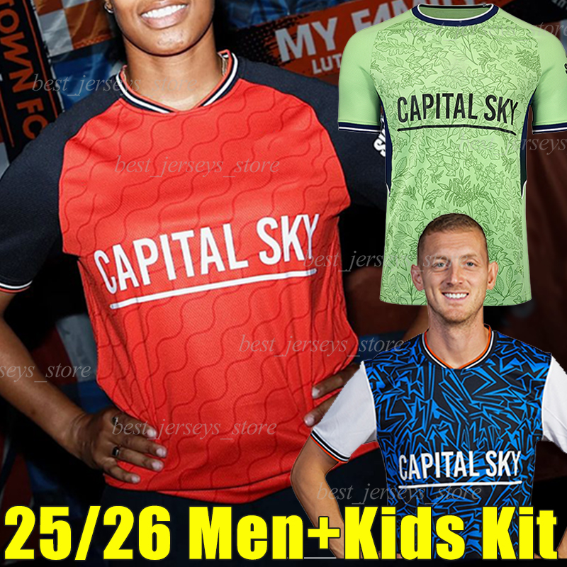 25/26 LutonS Town Soccer Jerseys NORDAS KODUA ALLI YATES MORRIS NELSON SAVILLE CLARK BRAMALL ANDERSEN ADEBAYO JONES WELLS SHEA Football Shirts Men Kids Kits sets
