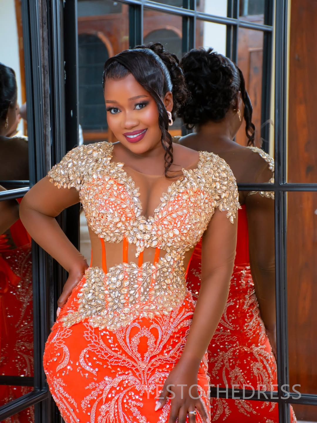 2025 Mermaid Plus Size Aso Ebi Prom Dresses For Black Women Robe De Mariee Formal Gowns Illusion Beaded Lace Sheer Neck Birthday Second Reception Gown