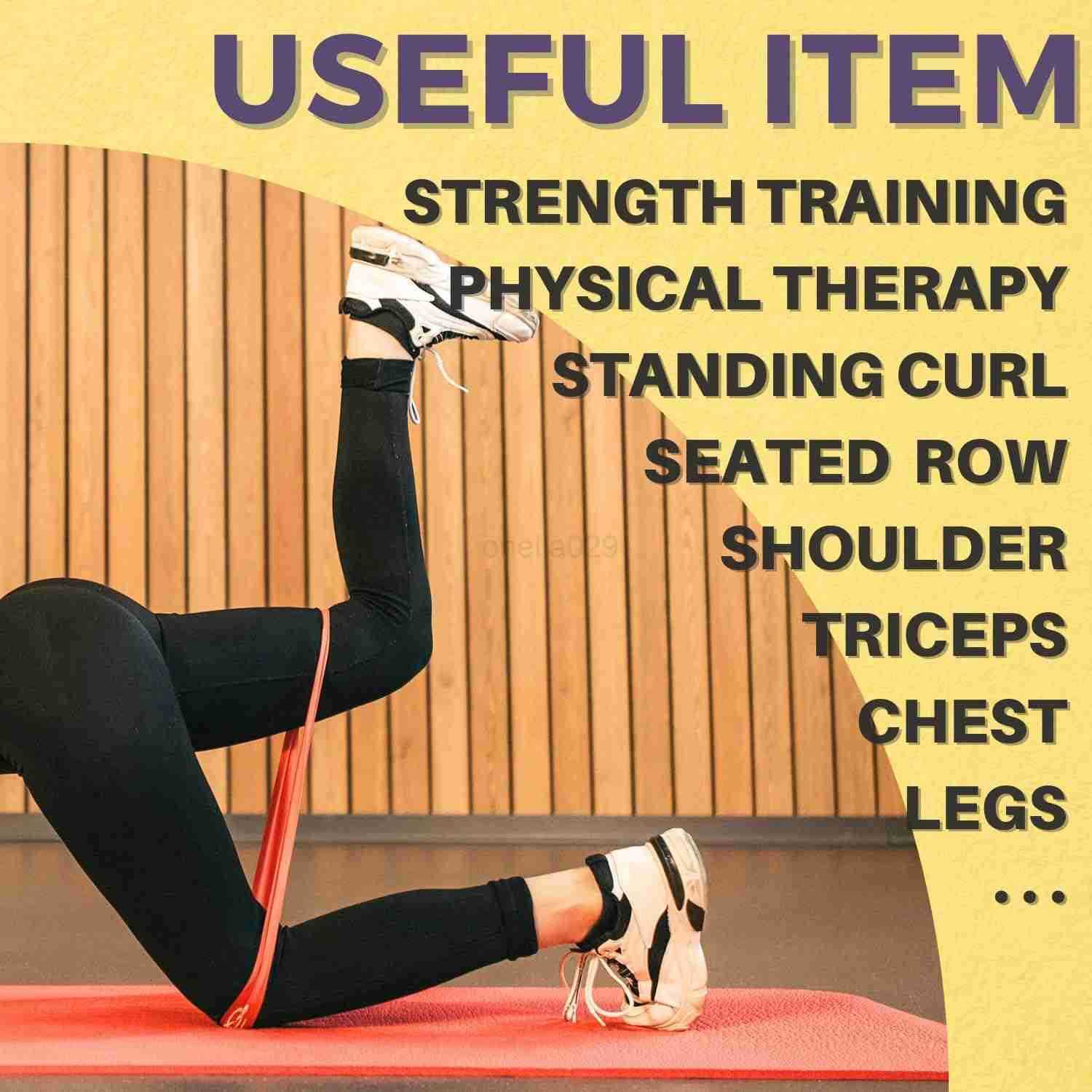 Resistance Bands Pull Up Bands for Home Gym Fitness Stretching Physical Therapy Training Includes Instruction W250912