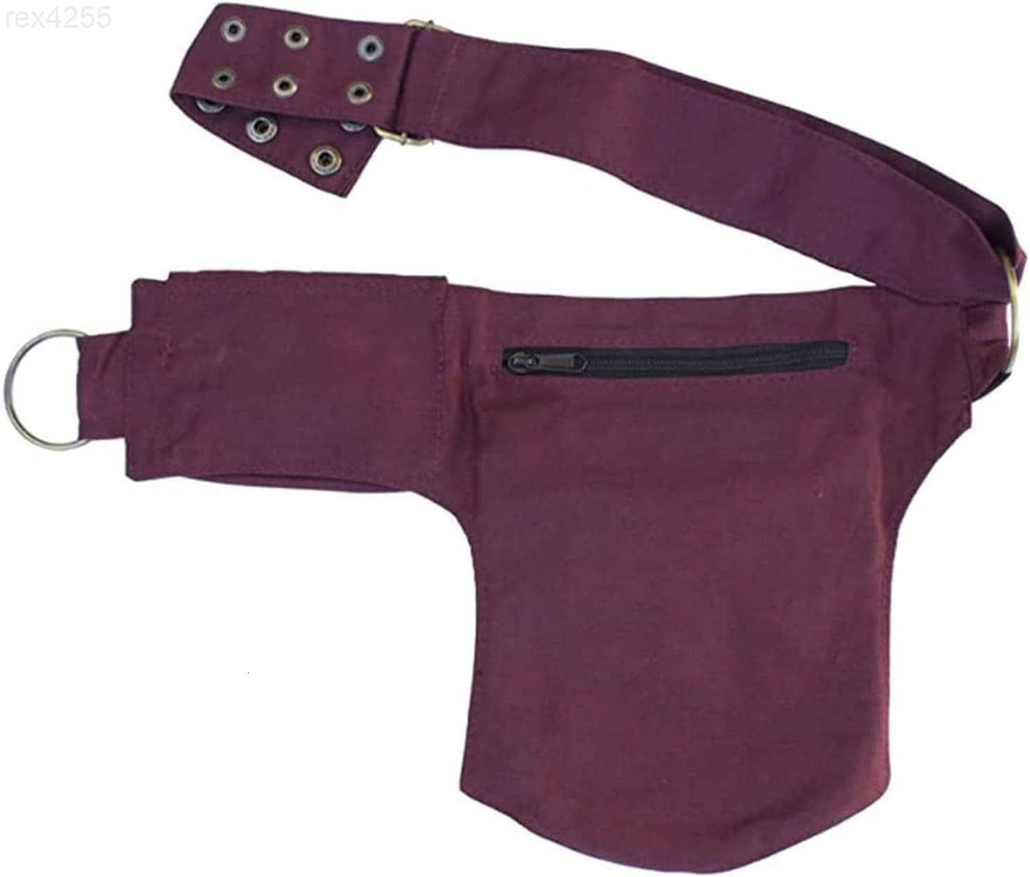 Women Waist Bag Fanny Bag Renaissance Faire Festival Chest Pack with Adjustable Belt Fashion Hip Bum Bag for Running Hiking 00BlackW250912