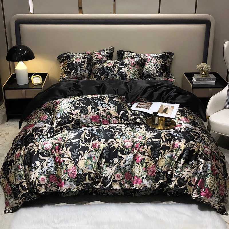 Luxury Blending Mulberry Silk Bedding Set with Duvet Cover Bed Sheet Pillowcase Double Couple Single Summer Blanket Cover Sheets C250912