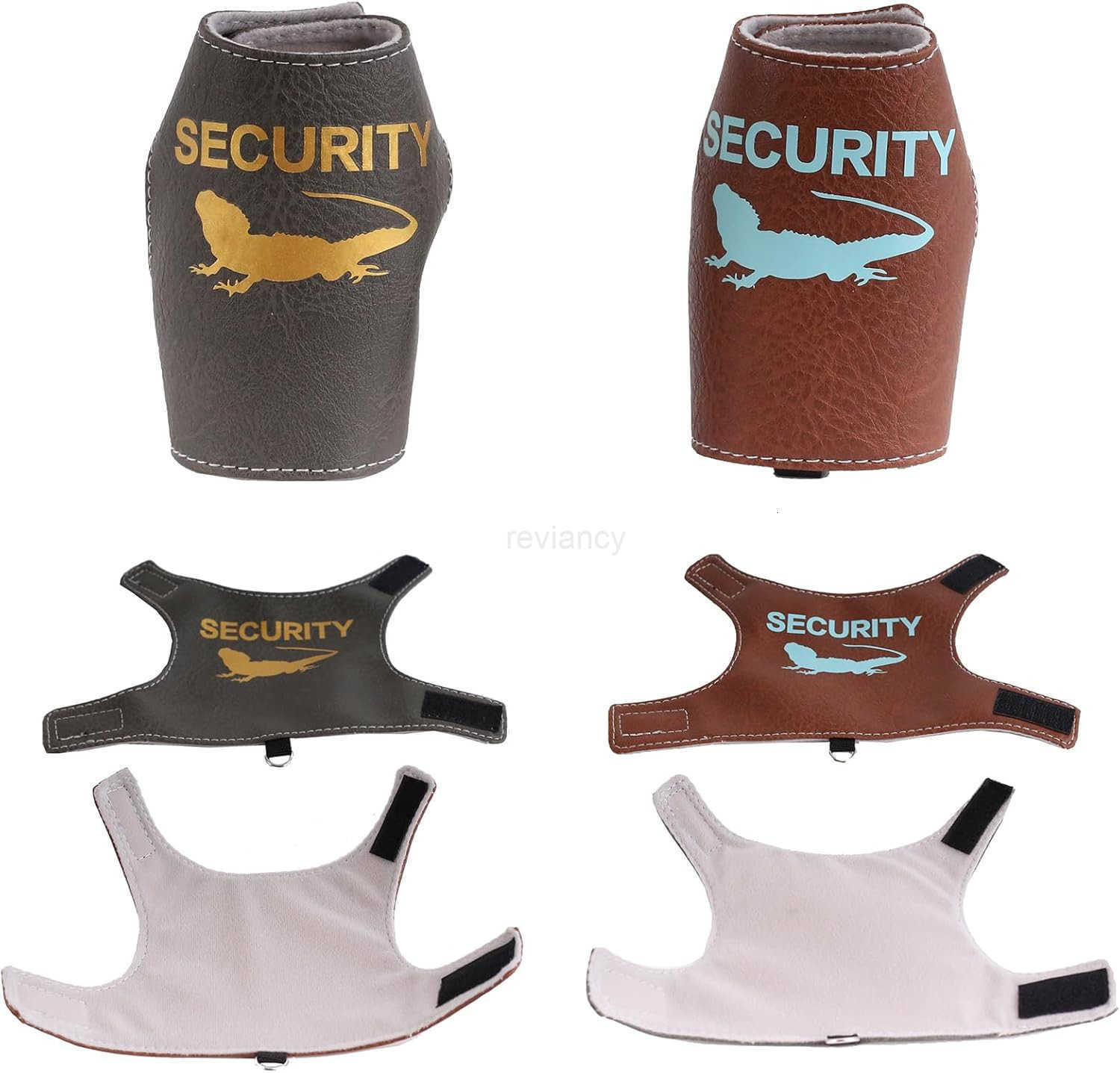 Bearded Dragon Carrier Backpack with Two Security Printing Harness with Leash Sets Reptile Lizard Travel Bag to Carry and Transport Small Animal Kitte