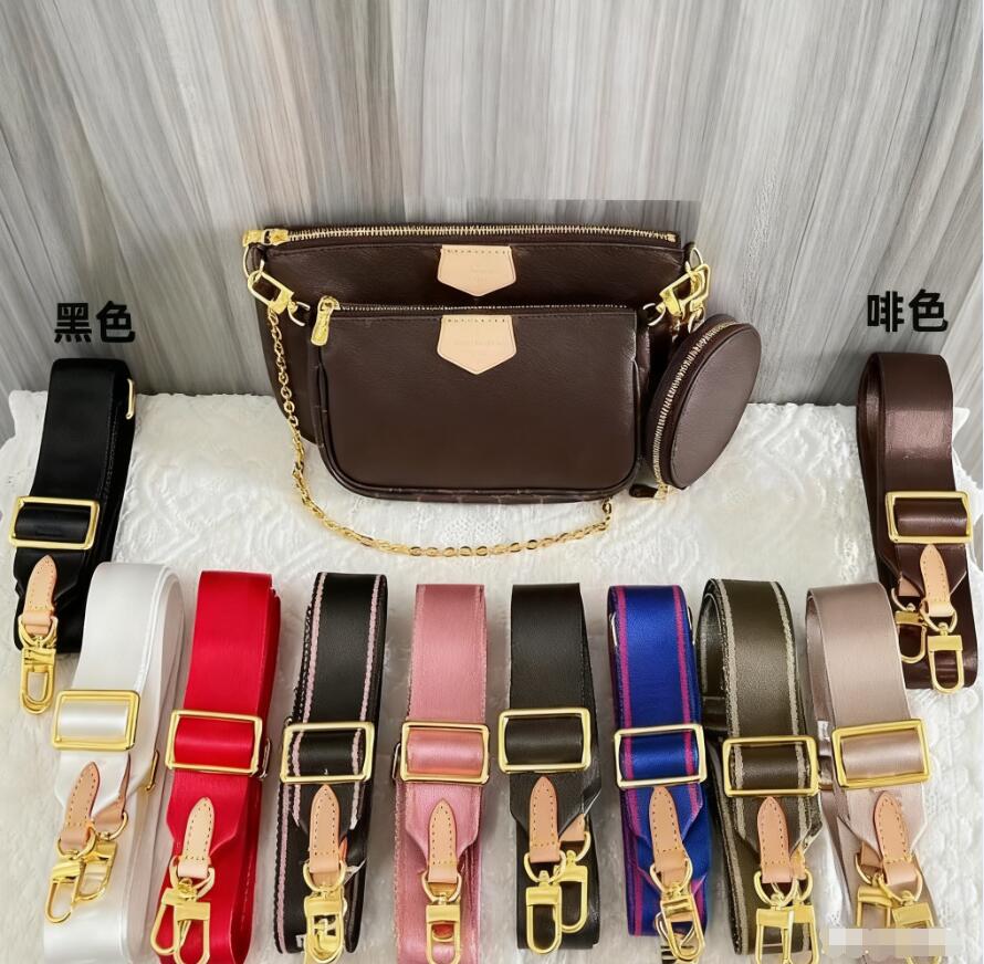 Multi Pochette Designers Handbag Cross Body Shoulder Bag Purse Designer Wallet Adjustable And Detachable Shoulder Straps Handbags Purse Three-piece bag