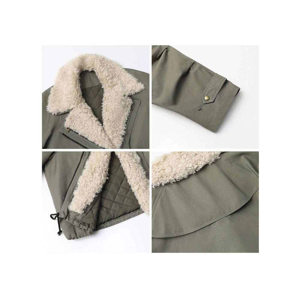 CHIC VEN Women Coats Streetwear Loose Casual New Retro Motorcycle Cotton Jacket Thick Warm Female Overcoat Autumn Winter