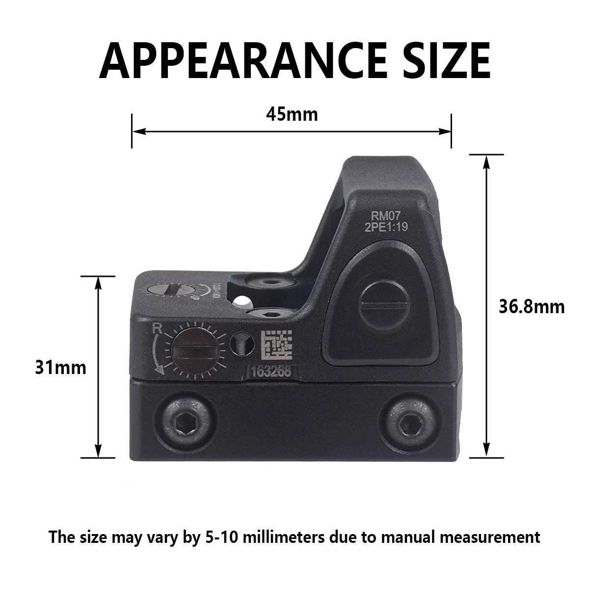 Red Dot Sight NYLON METAL Reflex Sights Scope with Picatinny and GLOCK Mount for Airsoft Rifle Handgun Hunting Glock17 Sight C250912