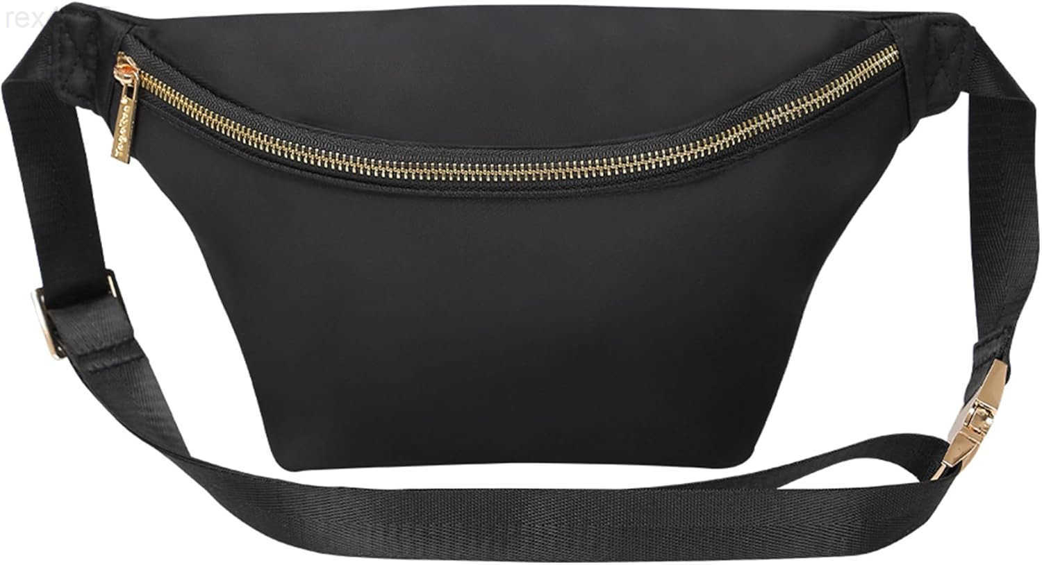 Fanny Pack Crossbody for Women Nylon Travel Waist Belt Bag BlackW250912