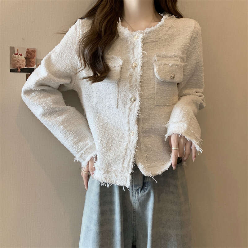 DHEssentials Chanel Style French Short Coat Women, Designed for Autumn, New Elegant Socialite High-end Temperament Top