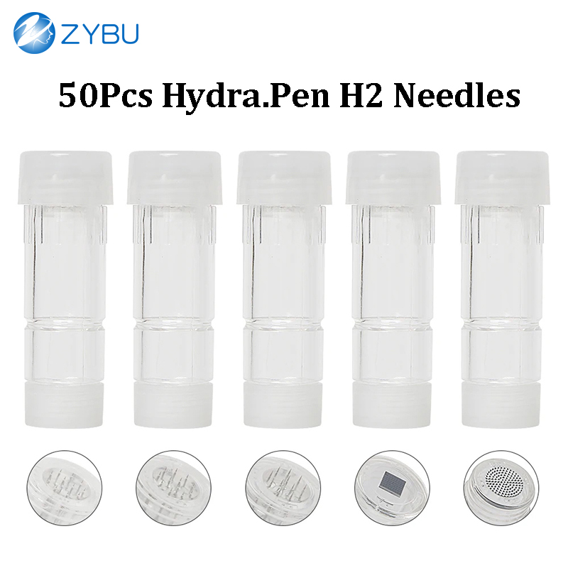 Hydra H2 Needles Cartridges 50Pcs 12Pins 0.25mm 0.5mm 1.0mm Nano-HR Nano-HS Replacement Dermapen MTS Tips HydraPen Microneedling