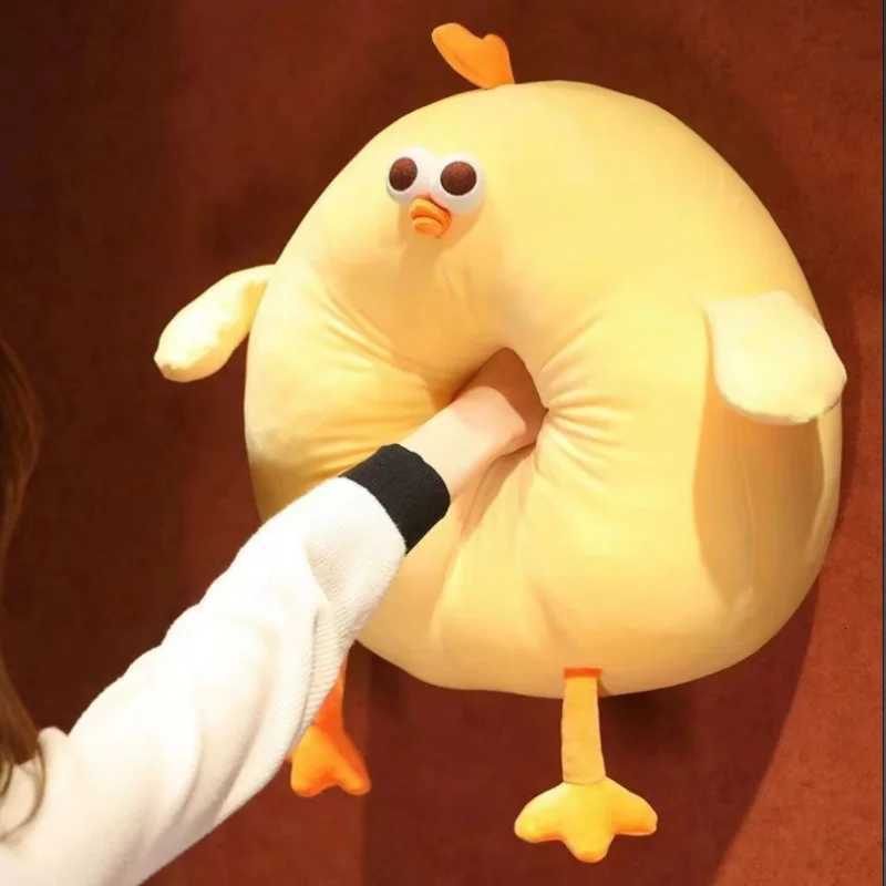 Funny Fat Chicken Plush Toys Pillow Soft Simulation Cute Plushie Dolls Neck Pillow Stuffed Animal For Boys Girls Festival Gifts Z250912