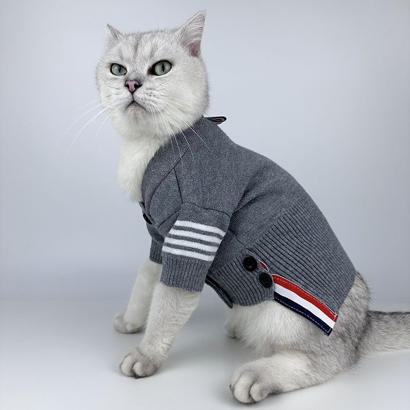 Dog Sweater Dog Cardigan Sweater Knitted Dog Sweater Classic Warm Windproof Puppy Sweater Winter Clothes for Small Medium Large Dogs CH333