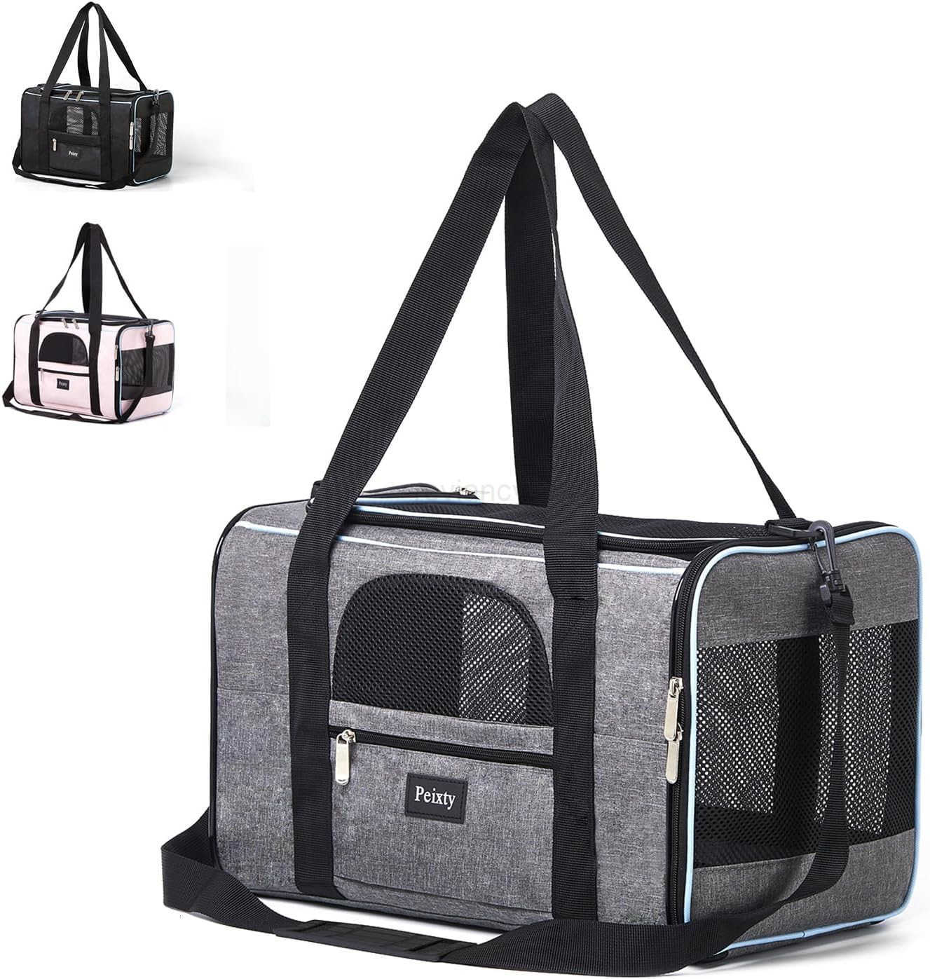 Pet Carrier for CatsSmall Dogs Under 15 Lbs17x11x11 InchesDeltaAmericanUnited Airline Approved Carriers Cats SoftSided CarriersPet Travel Carrier BagW