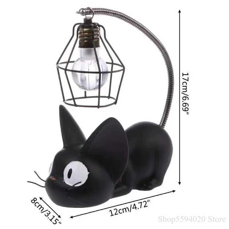 Miniature Cat LED Night Lamp Creative Resin Cat Animal Night Lamp Kitty Table Lamp Childrens Cartoon Room Lamp Decro Home C251122