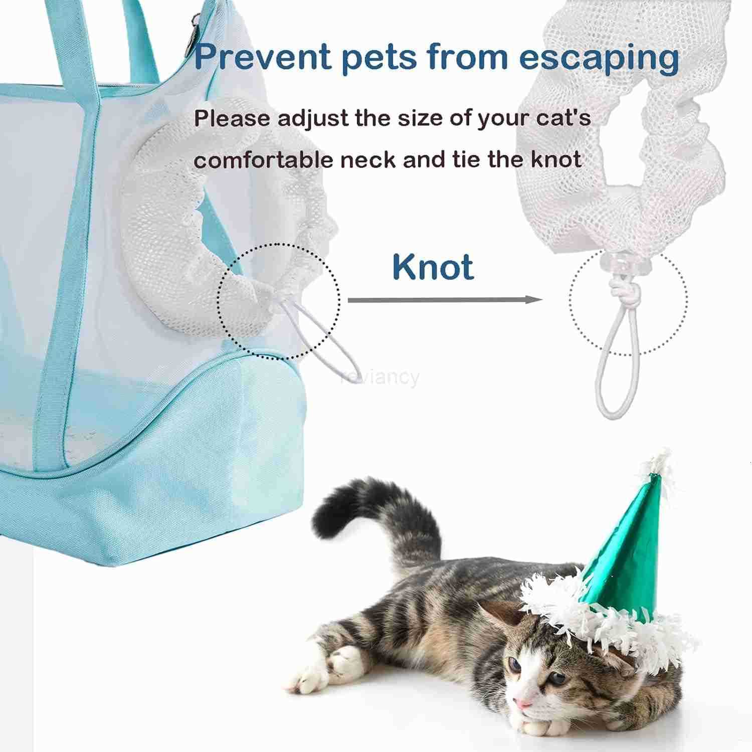 Cat Sling CarrierMesh Cat Carrier Pouch Lightweight Breathable Dog BagSoft Pet Purse Adjustable Window 2in1 Shoulder Strap for Small CatsDogs 311lbs M