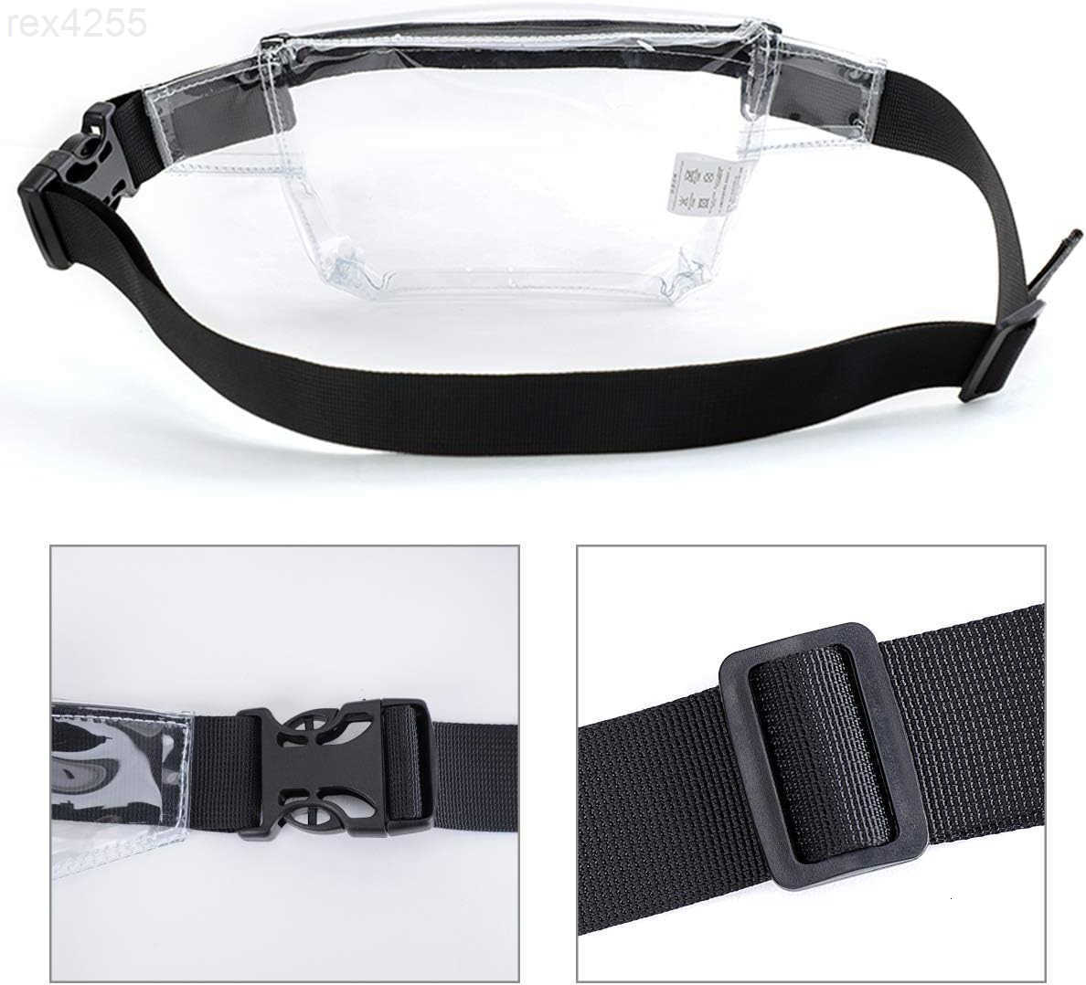 Small Clear Fanny Pack Stadium Approved for WomenTINYAT Clear Belt Bag for Waterproof Mini Waist Pack for Concerts SportsW250912