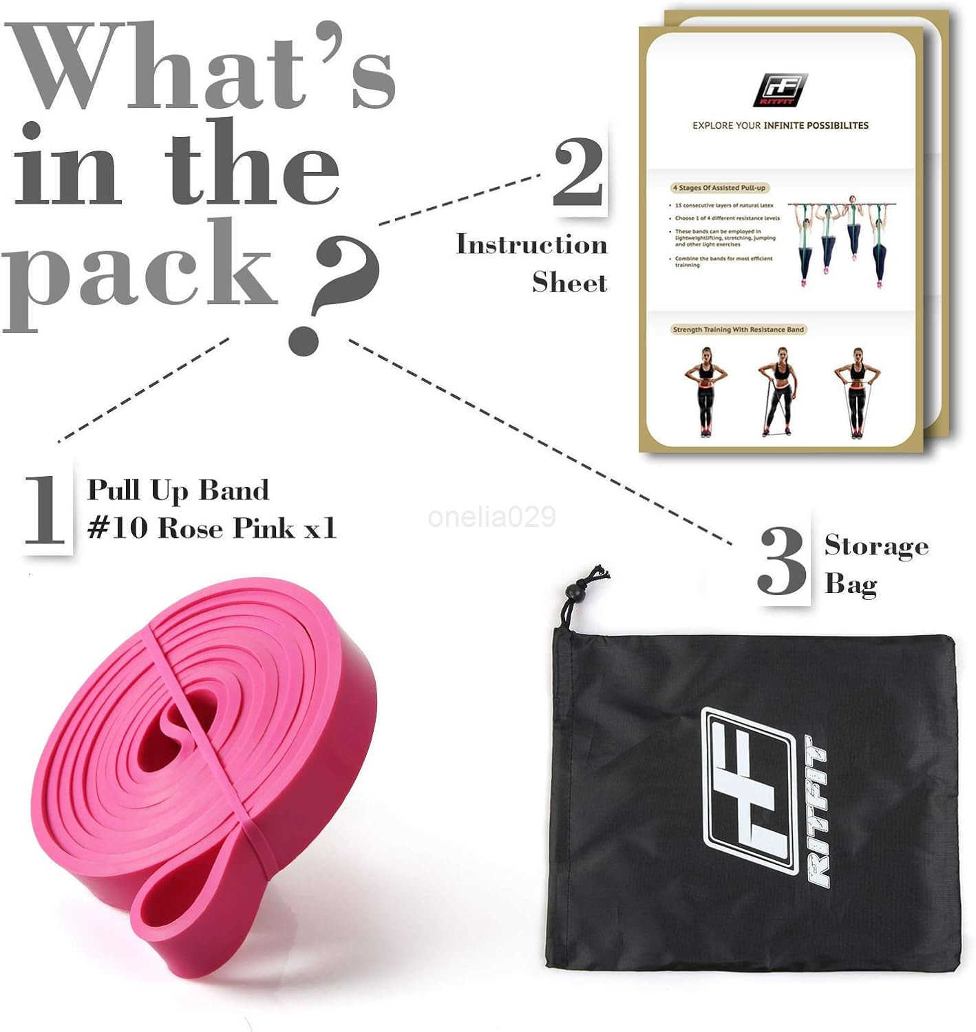 Pull Up Assist Band Premium Resistance Band for Pull Up Assistance Resistance Training Body Stretching Powerlifting Mobility Training W250912