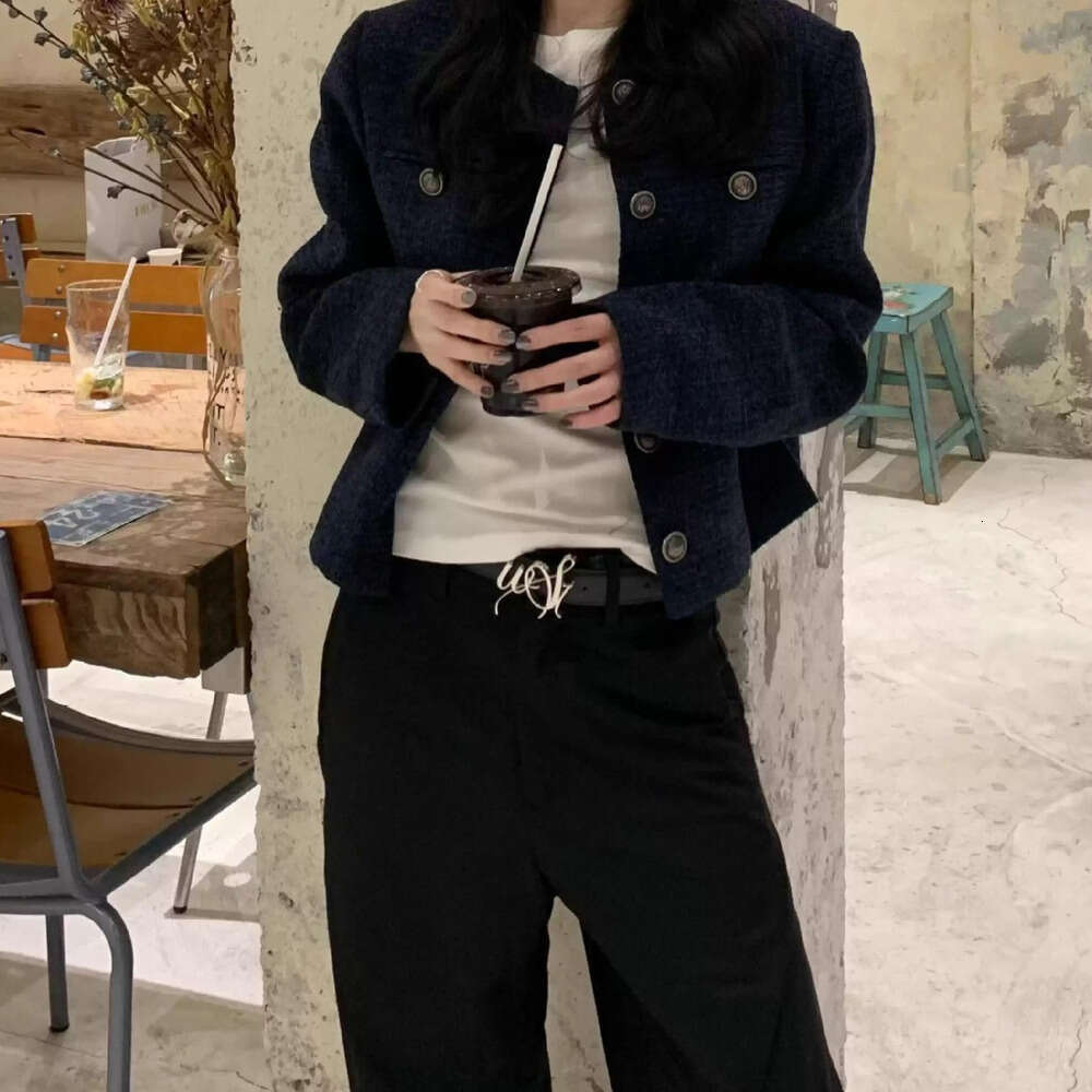 DHEssentials French Style Elegant Little Chanel Coat for Women 2025 Autumn High-end Super Beautiful Petite Short Cardigan Top Trendy