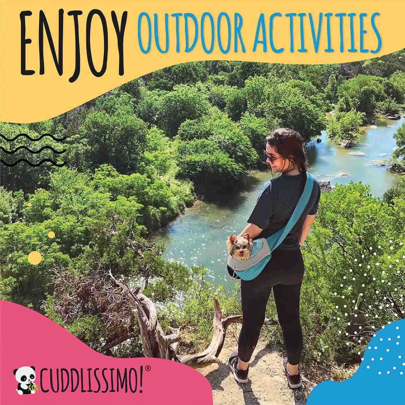 Pet Sling Carrier Soft FrontChest Carrying Bag for Small Pets Ideal for Dogs Puppies Cats 610 lbs Carefully Sized for Yorkshire Terrier Maltese Toy Po