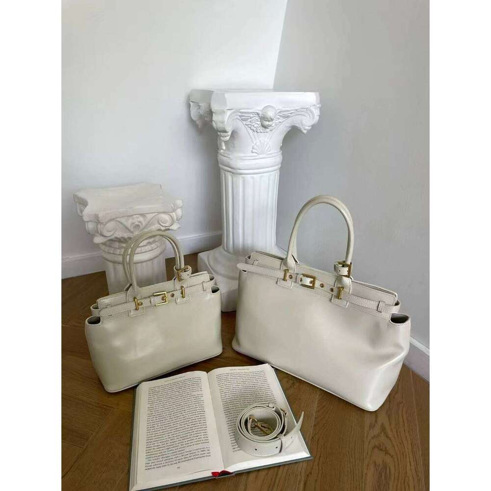 Designer High-end Oil Wax Cowhide Leather / Suede Women Satchels Tote 2 Size Coffee Winter Retro Female Shoulder Bag Big