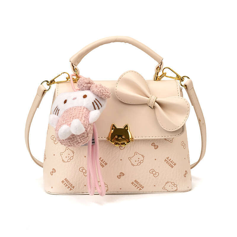 Designer Bag Luxury Handbags Small Tote Bags for Women 2025 New Pattern Printed Versatile Shoulder Crossbody Bag with Bowtie