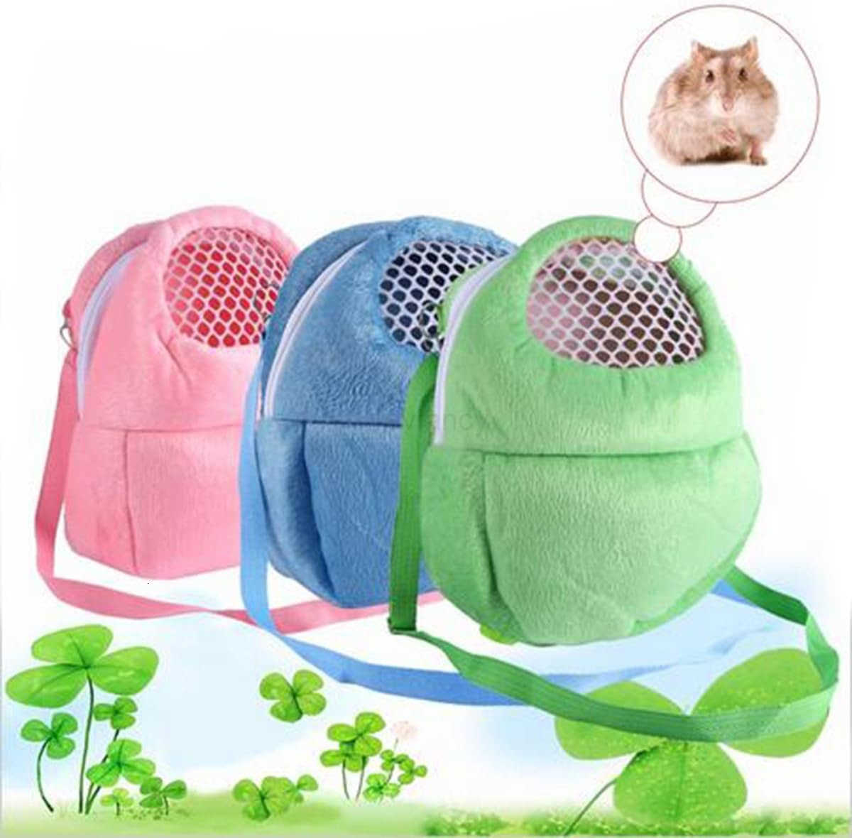 1 PCS Portable White Mesh African Hedgehog Hamster Breathable Pet Dog Carrier Bags Handbags Puppy Cat Travel Backpack S White Mesh GreenW250912