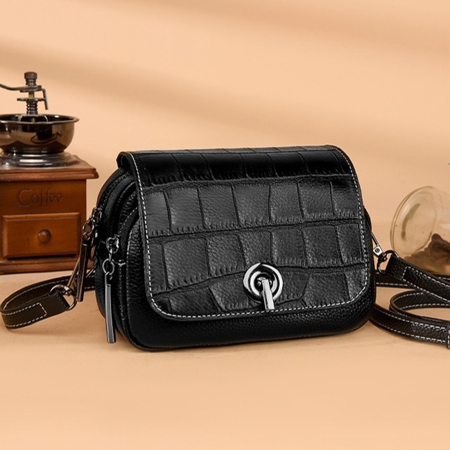 TB BHULAMTE Designer Women's Genuine Leather Bag Fashionable New Small Square Bag Fashionable Multi Functional Shoulder Width Luxury Bag Women�