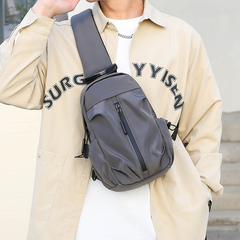 Backpack Men S New Casual Chest Bag USB Business Travel Crossbody Designer Free Shipping Bag Bag Oxford Cloth Fashion Single Shoulder Bag Luxury Bag P