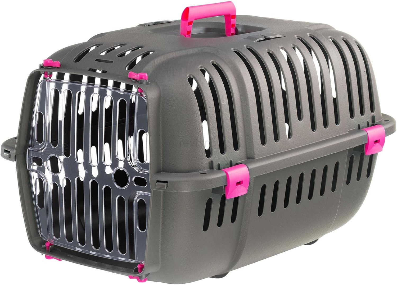 Jet Pet Carrier Value Dog Carrier Suitable for Toy Dog Breeds Small Cats Assembled Dimensions are 1851L x 126W x 1142H inches GrayW250912