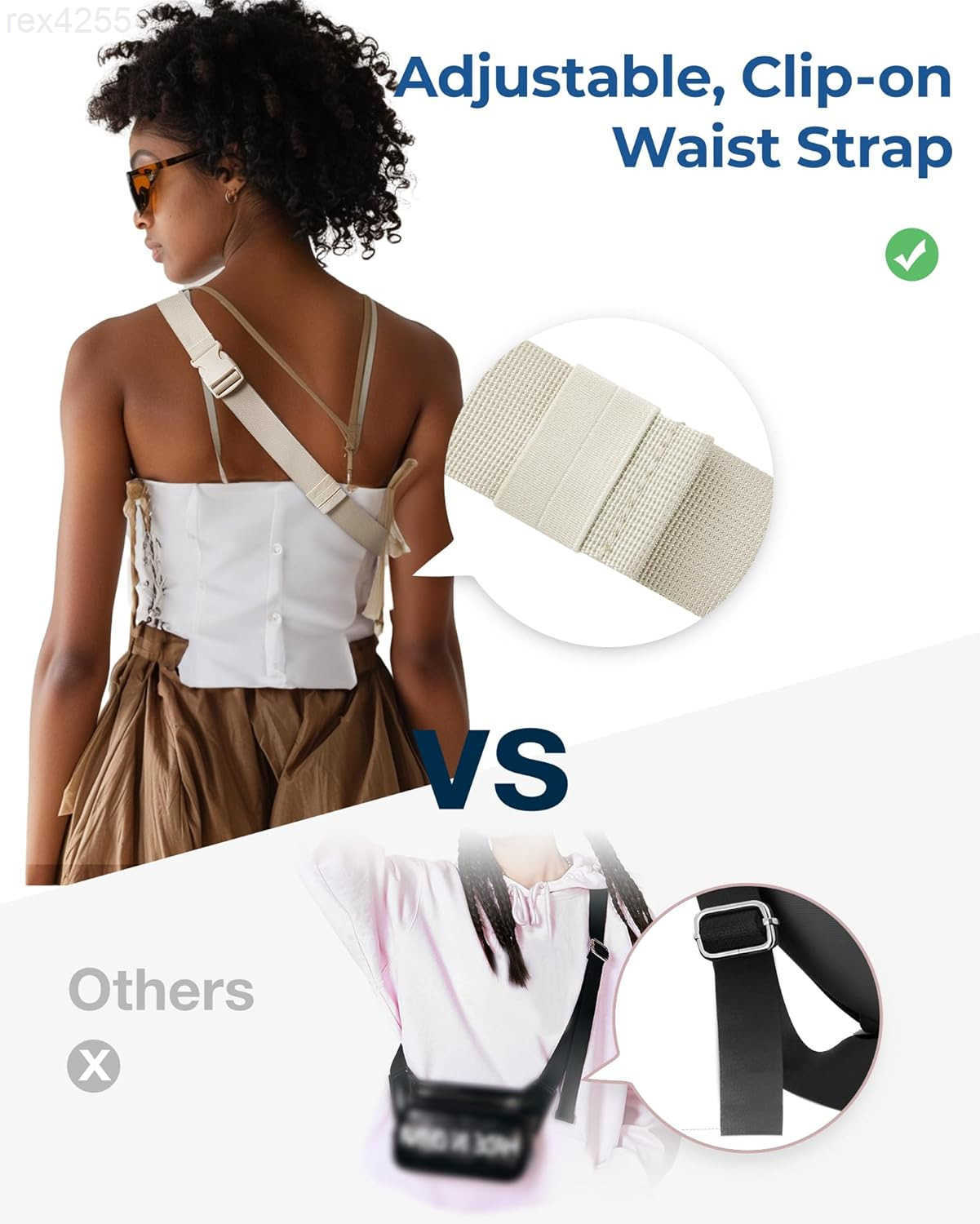 Womens Adjustable Waist Pack Fanny Belt Bag with Strap for Hiking Running TravelW250912