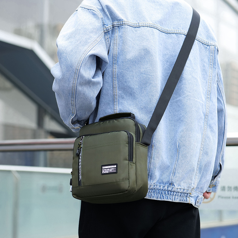 Foreign Trade Casual Business Single Shoulder Bag Men S Outdoor Simple Luxury Bag Multi Layer Crossbody Designer Bag Bag Portable Free Shipping Commut