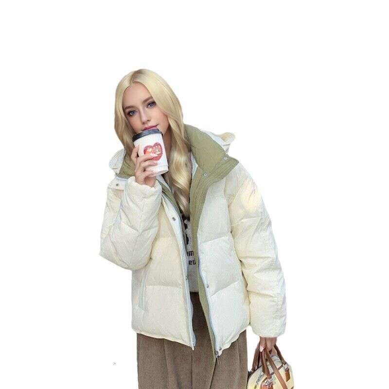 New Short, Thick Down Cotton Jacket For Women With A High-End Feel, Hooded, Foreign Trade Bread Jacket, Trendy