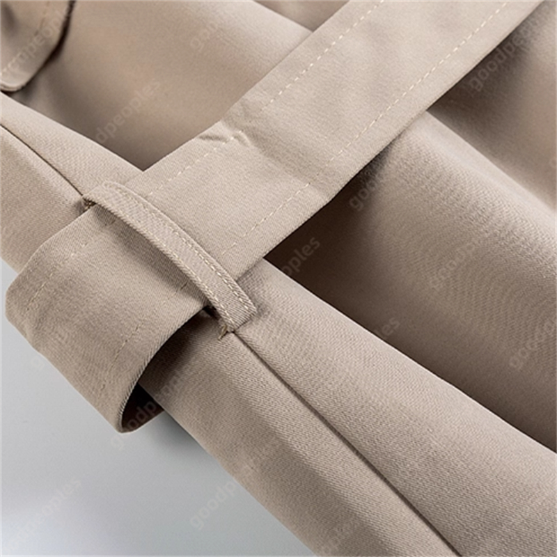 Designer Mens Trench Coat Mens Knee Over Windbreaker Jacket Mens Medium to Long Double breasted Loose Coat Street Trend Casual Womens Jacket Coat