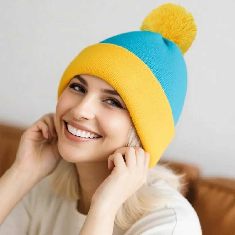 Halloween Cosplay Funny Beanie Hat and Gloves Character Park Knit Hat Winter Christmas Costume Accories G250910