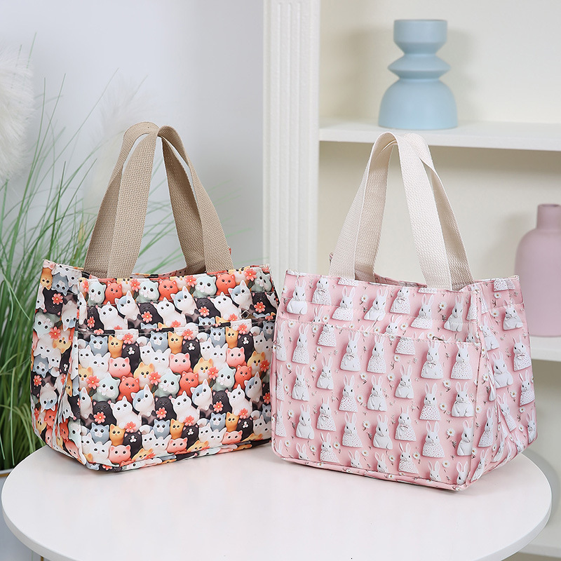 New Cartoon Kitten Designer Bag Portable Mommy Bag Free Shipping Retro Fashion Handbag For Outings Luxury Bag And Carrying Miscellaneous Items