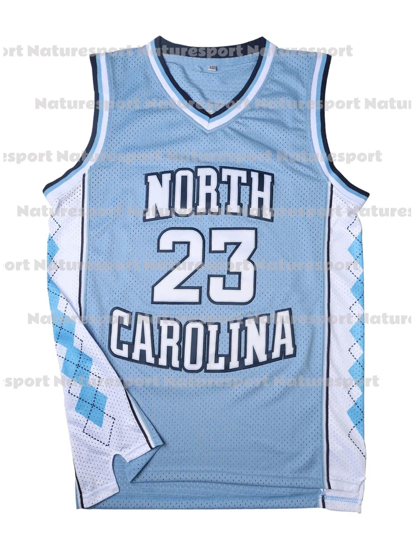 North Carolina 23 Young 11 Likemike Laney Men's Multi-colored skyblue Basketball Jerseys, Polyester Knit Fabric, Breathable Stitched Casual Sports Shirt