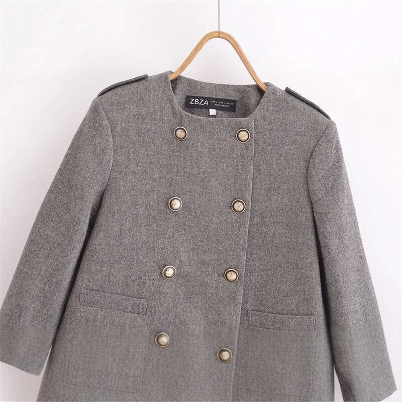 DHEssentials New Women's Suit Wide Pleat Short Casual Jacket Little Chanel Style 0034250