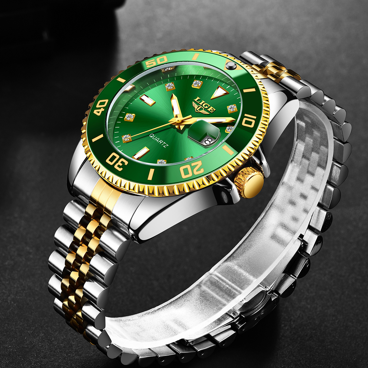 The latest model in 2025 Eco-Friendly Aquatic Sports Accessory: High-end Green Digital Male Smartwatch