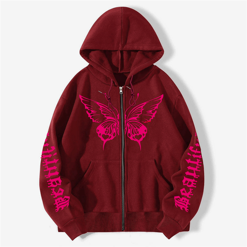 Designer free shipping spider hoodie hot sales Classic Fashion Dark Zipper Hoodie Skeleton High Street Trendy Men's sweatshirt