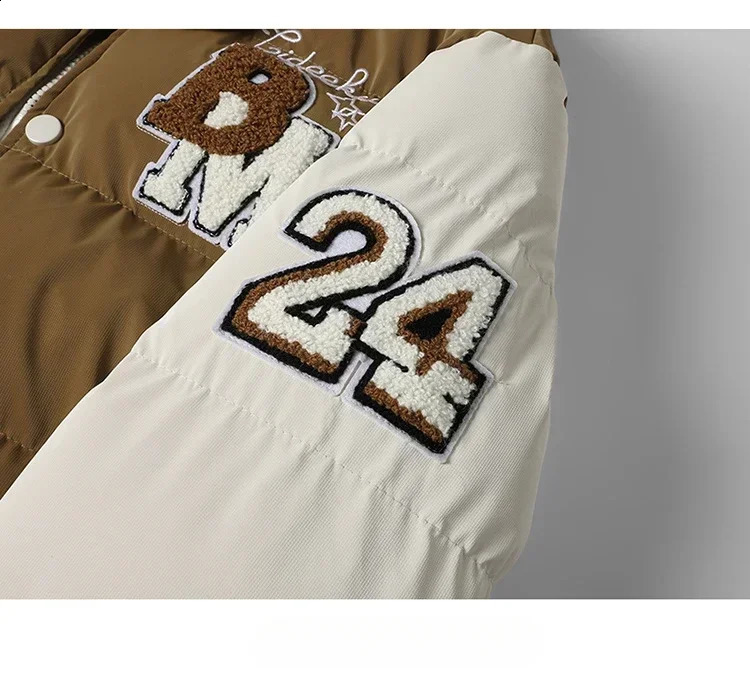 Winter Baseball Jacket Embroidered Youth Coat Outdoor 2piece Mens Sports Hooded Cotton Jacket Plus Size 250910