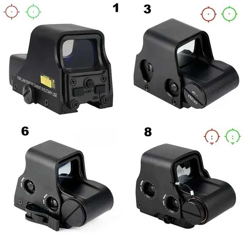 553 558 551 Collimator Tactical Red Dot Sight Holographic Reflex Collimator Scope for Airsoft Hunting Rifles C250912