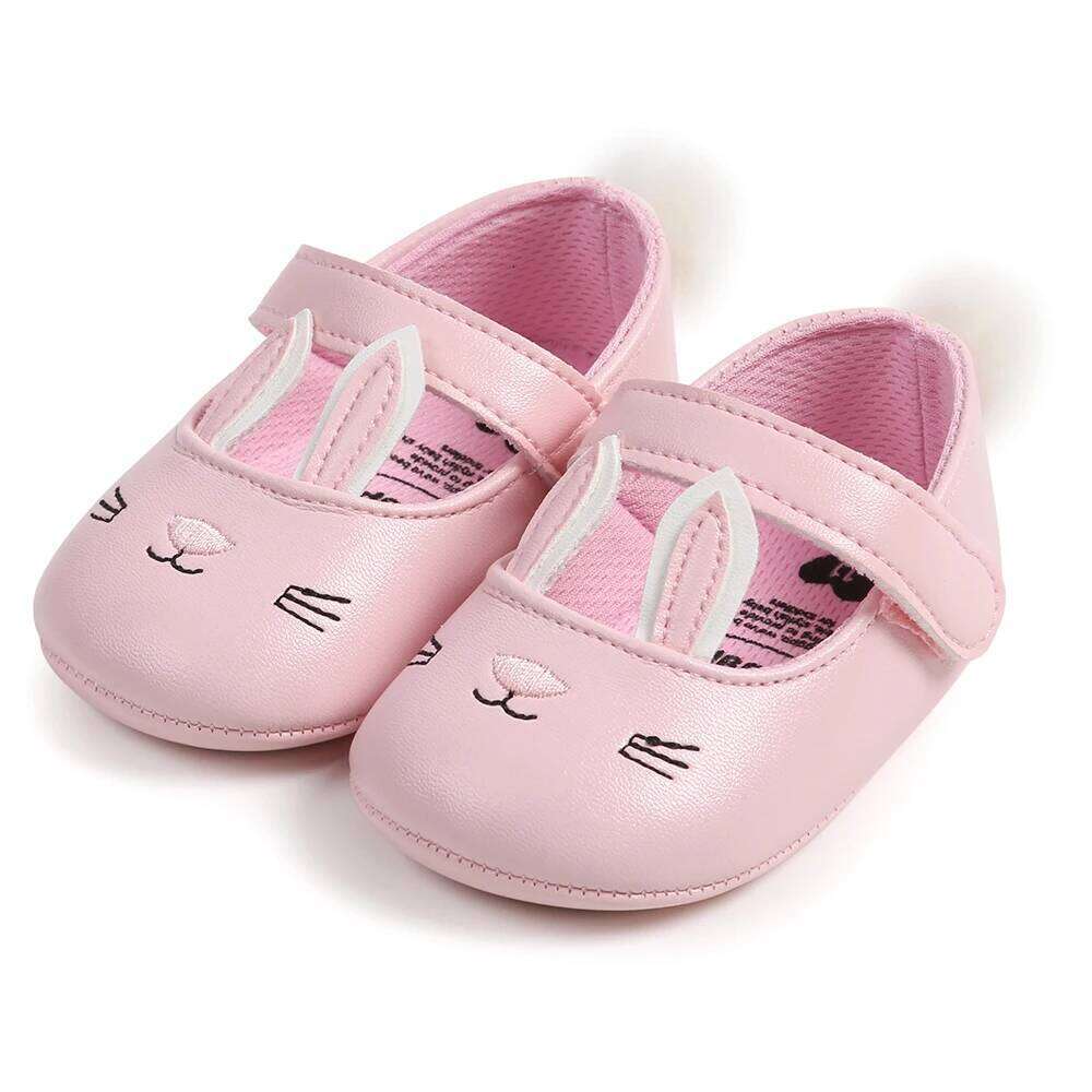 Baby Girls Rabbit Princess Spring and Autumn Soft Bottom Indoor Outdoor Walking Shoes