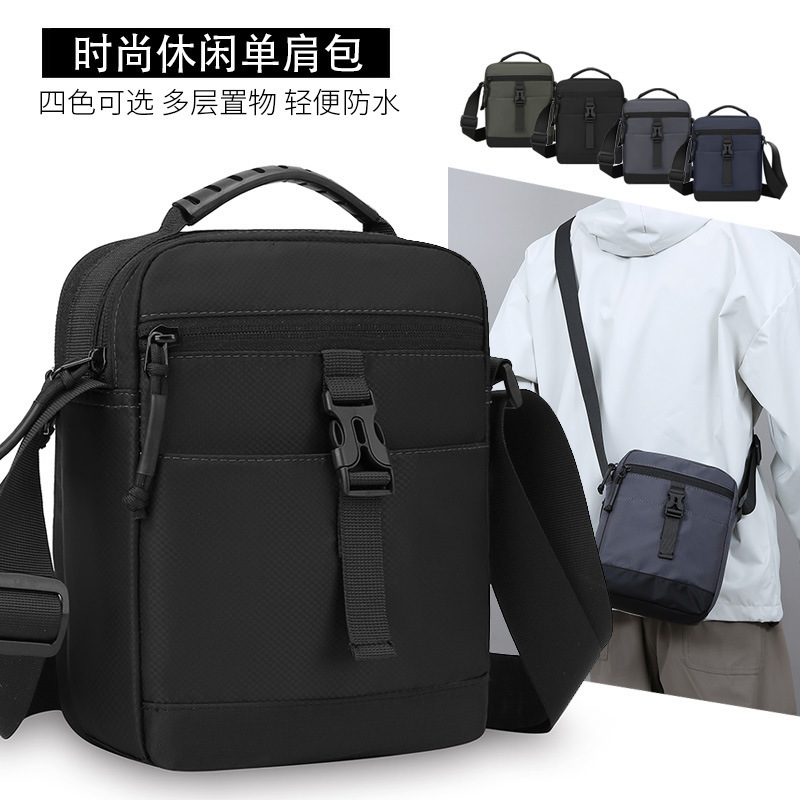Casual Summer Men S Multi Layer Single Shoulder Crossbody Bag Lightweight Waterproof Oxford Cloth Korean Style Trendy Luxury Bag Bag Designer Free Shi
